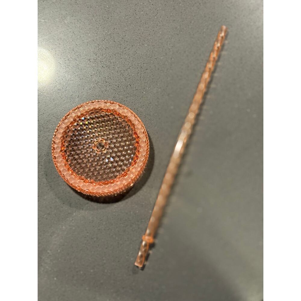 Starbucks Rose Gold Studded Lid & Straw Only (no cup)
